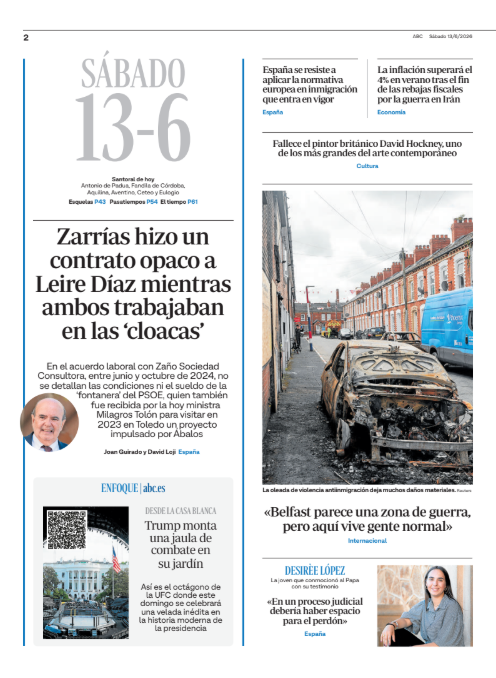 abc_es's tweet photo. La portada y la Dos de ABC. Pronto, en @abckioskoymas https://t.co/1p95MDarHI