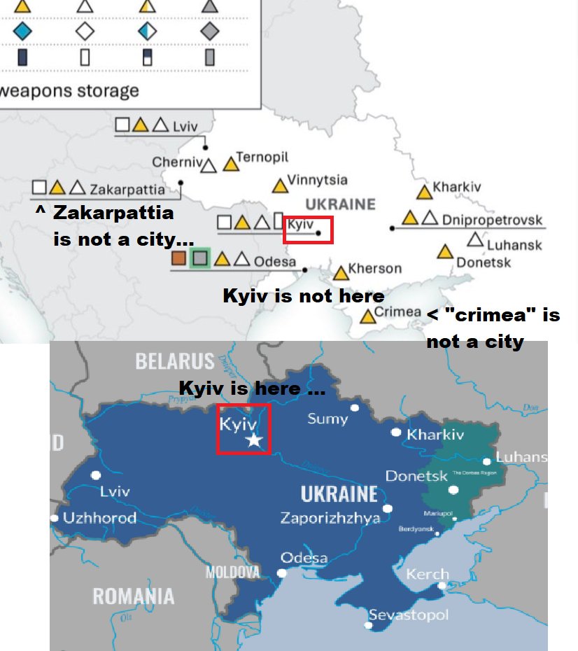 KlaudiuszN4425's tweet photo. This has to be THE MOST RETARDED US administration and CIA management in history of mankind. 
Their evidence of biolabs in Ukraine is literally AI generated map. 
Tulsi went on chatgpt and:
"hey chatgpt please generate a map with ukraine biolabs" https://t.co/GMs8JF2vvn