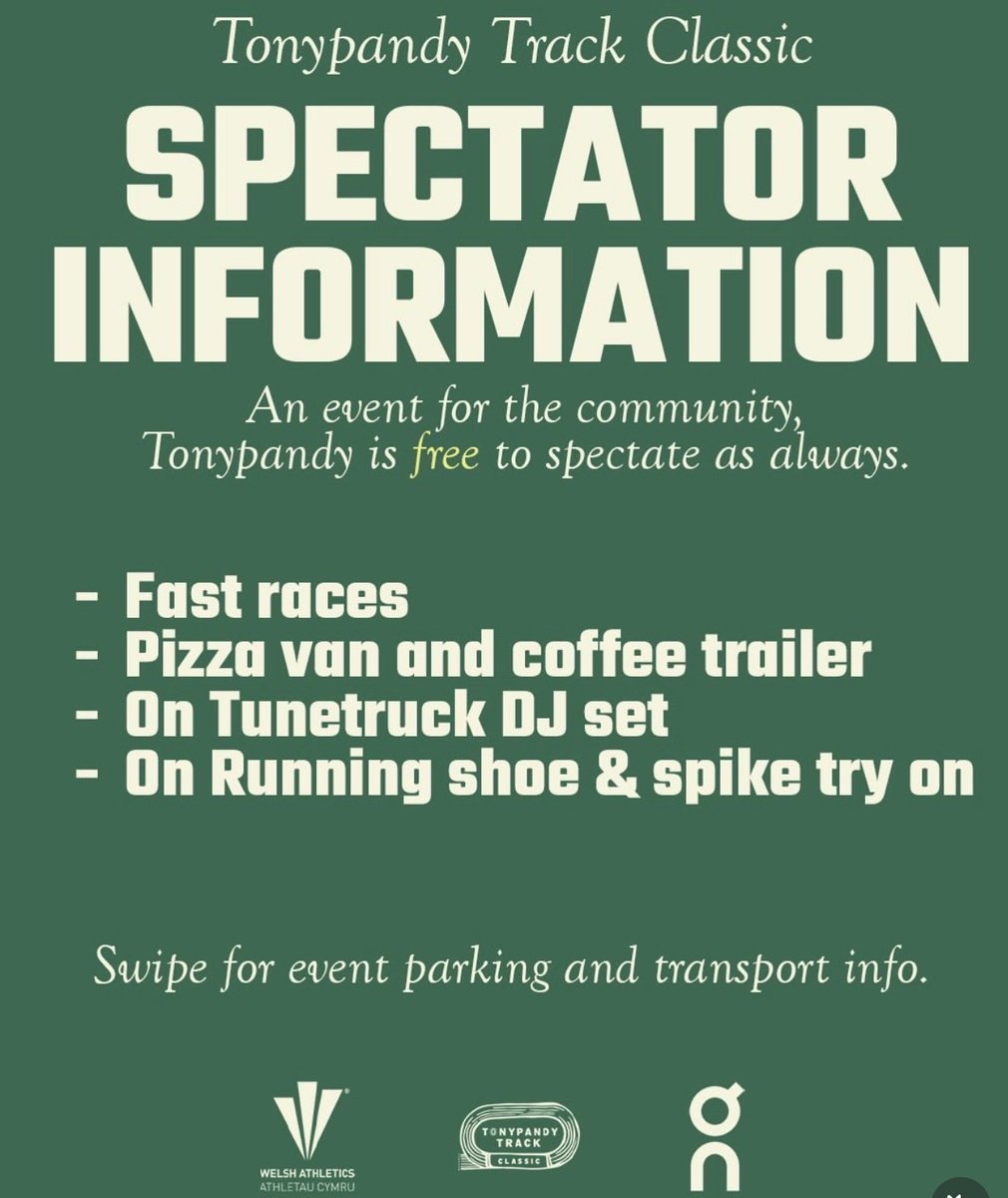 TeamThie's tweet photo. Tonypandy Track Classic 4:30pm to 9pm Spectators all welcome with music, shoe testing &amp; pizza/coffee/cake! Plus super fast races &amp; we have a charity event ‘The Elimin8’ raising funds for worthy cause open to all ages &amp; abilities at 5:15pm.🙏 https://t.co/ZScx8Wt5HY