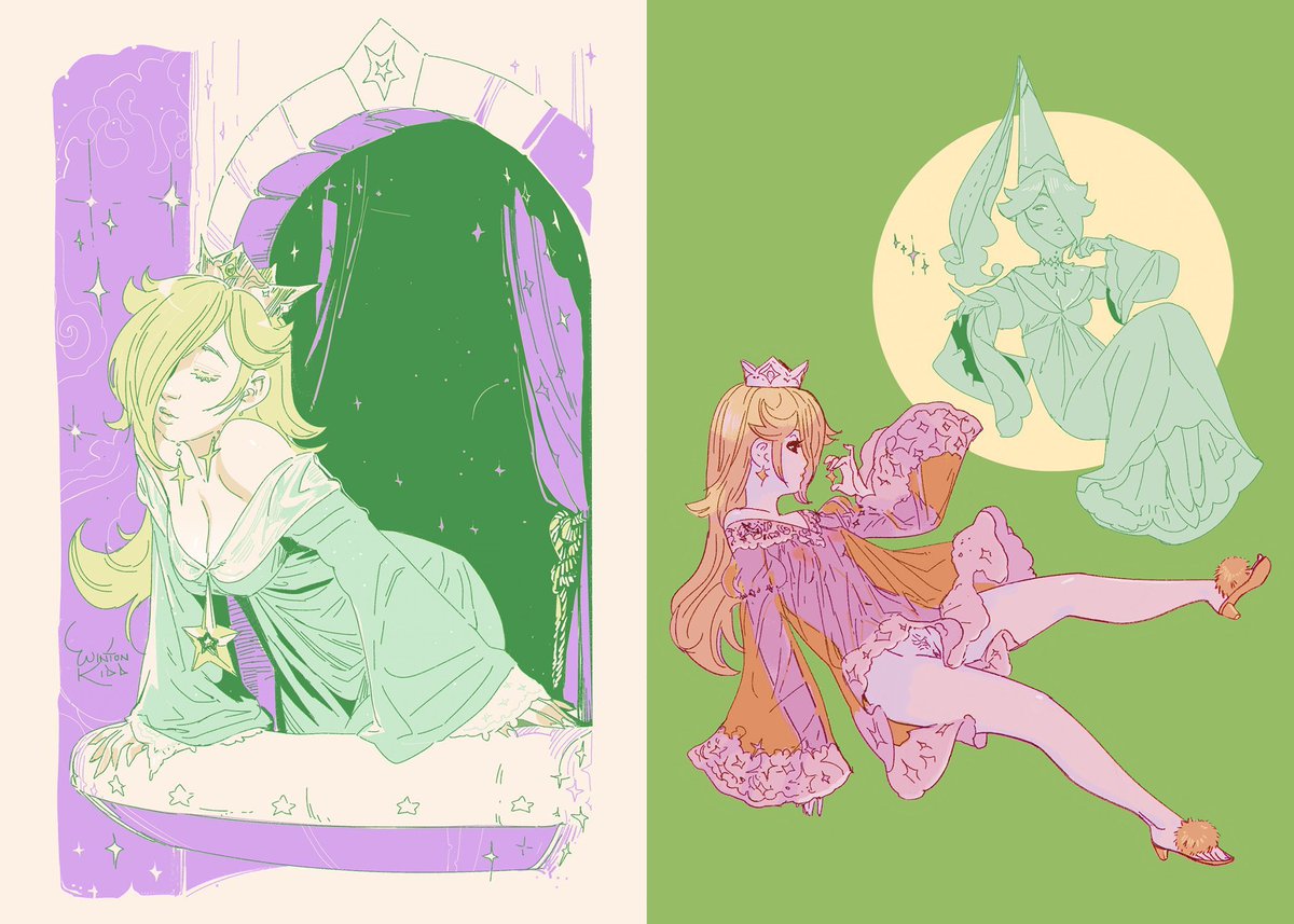 wintonkidd's tweet photo. The Rosalina Zine🔞 is  29 pages of art, incl. a dreamlike 6 pg. erotic comic about an encounter with two cosmic spirits 🌠💖🌠

Get it here!⤵️
https://t.co/y74rD2lCpj
Or here, or free with a monthly sub💖
https://t.co/fqy7NQd3L5

Prints coming 6/29!⤵️
https://t.co/pJL1dys6wS https://t.co/6nwLMxI11i