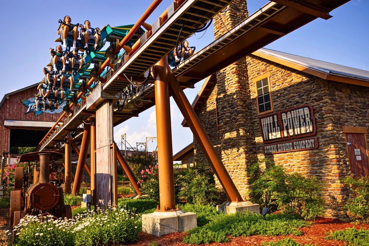 HolidayWorld's tweet photo. Spread your wings and fly! 🦅🌩️ Thunderbird launches riders from 0 to 60 mph in just 3.5 seconds before soaring through multiple loops, rolls, twists, and turns. Think you can handle the flight?
Tickets: https://t.co/POqwVjlIiM
#Thunderbird #RollerCoaster #HolidayWorld https://t.co/ACGKA7w6gv