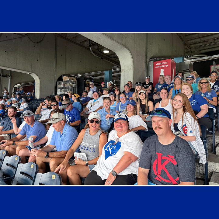 JohnAMarshallCo's tweet photo. ⚾📷 Our KC team had a blast at our annual JAMCO Day at the K! Great BBQ from Jack Stack, cold drinks, and an afternoon cheering on the
@Royals
made for a memorable day. Even a 2+ hour rain delay (with no rain 📷#LifeAtJAMCO #KansasCity #KCRoyals https://t.co/uG2xMckORw