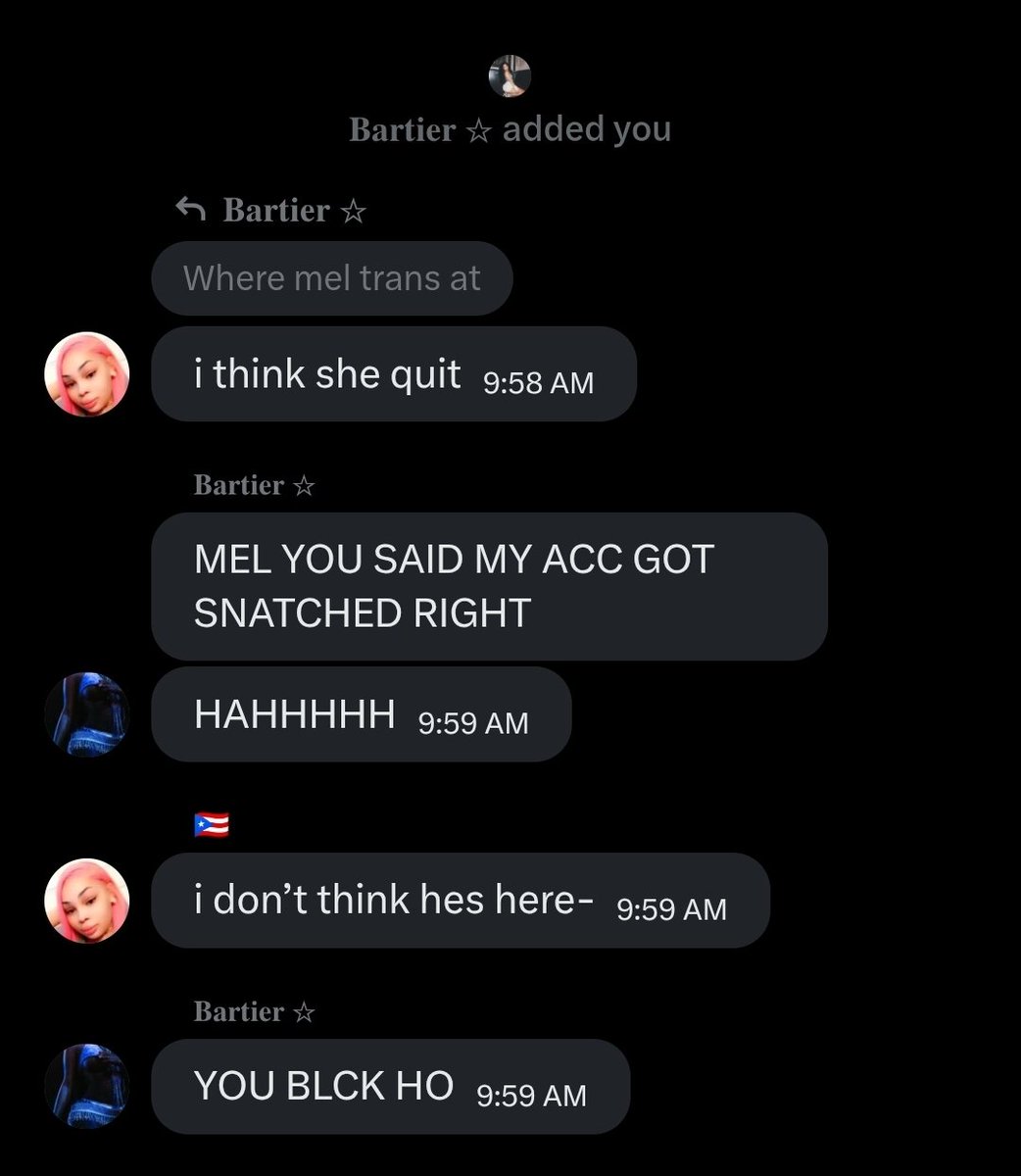 MelGotBanzz's tweet photo. @bartierpepsi @DiamondDTB @killtheken @kardash1anminaj @calibxrbiebitch @yoncefuxhion @Thaeyy @ThaDonHQ @liamjruj @itsnottky Paying you dust babes https://t.co/G8bLZUP1Lu