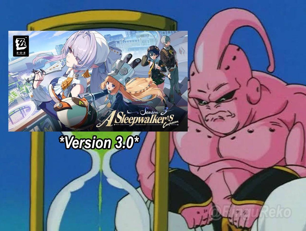 RinguReko's tweet photo. Así estoy esperando la llegada de la 3.0. La espera se hace eterna 🙏

#ZenlessZoneZero #ゼンゼロ https://t.co/WXgf62iddN