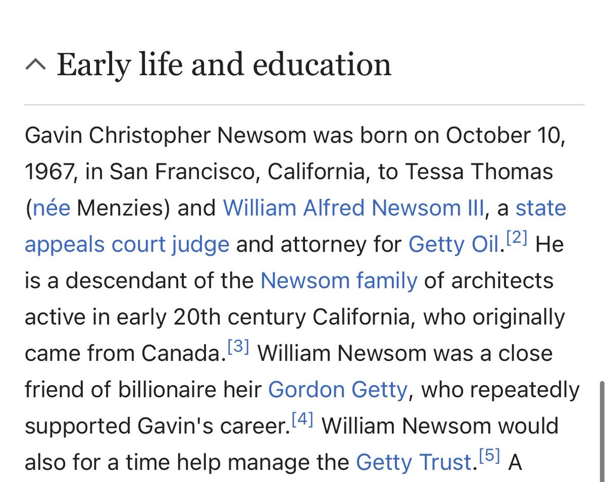 ausydau's tweet photo. @CAgovernor >Started a wine company with your billionaire friend
>your dad was personal friend and attorney for a billionaire - Getty Oil

Stop the poor LARP brother. https://t.co/bFZz1SoFn2