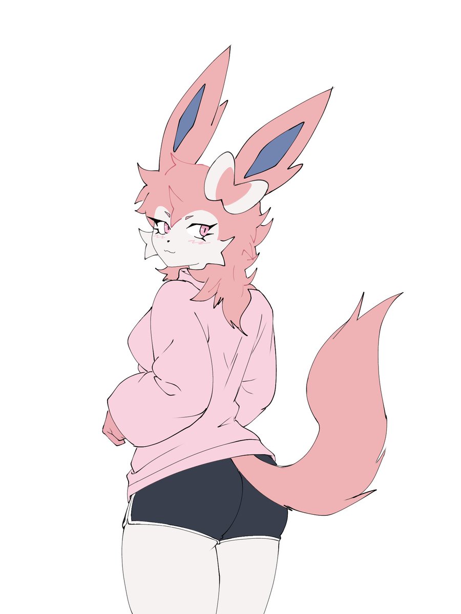 mun_rue's tweet photo. Sylveon 
#Sylveon #eevee #pokemon #furry https://t.co/GszBtqACu0