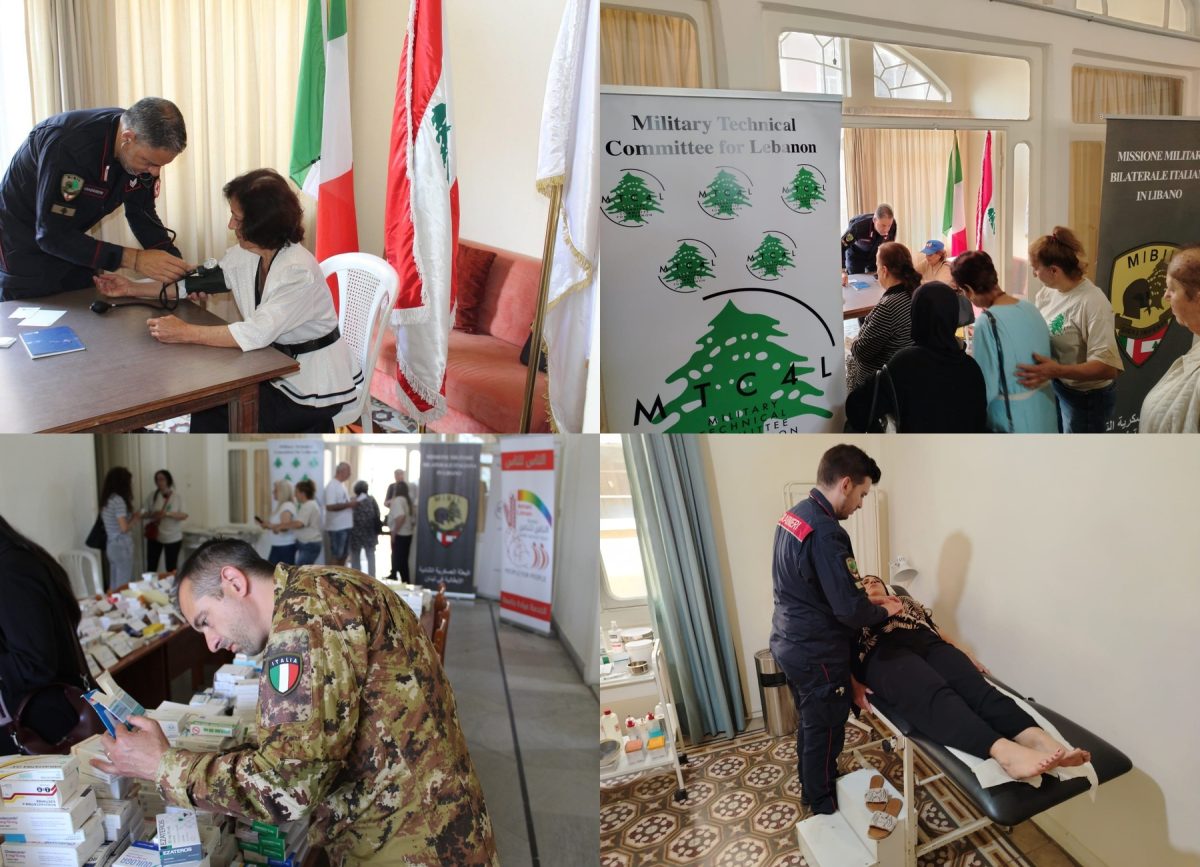 RSCouncil's tweet photo. 🇱🇧 ITALY SUPPORTS MEDICAL CARE INITIATIVE IN BEIRUT 🇮🇹 

The Religion & Security Council (RSC) coordinated a new humanitarian initiative in support of the Lebanese population, in partnership with the Italian Army’s unit serving within the Military Technical Committee for Lebanon (MTC4L). On May 30, in Beirut (Mar Mikhael), more than 130 beneficiaries received free medical consultations at the Pierre Gemayel Social Health Center from a team of Lebanese specialist doctors and medical personnel from the Italian Bilateral Military Mission in Lebanon (MIBIL). Medicines and pharmaceutical products prescribed by the doctors were distributed, together with clothing items, thanks to private donors from Italy. 

The Pierre Gemayel Social Health Center is managed by the Maternity & Childhood Aid Association, with the support of the Annas Linnas Association. 

The initiative was attended by RSC Chairman Emiliano Stornelli, alongside H.E. Ahmed Seklaoui, Honorary Consul of Italy in Lebanon, Colonel Stefano Chironi, Deputy Commander of the MTC4L Forward Task Force, Ms. Fadwa Yaqoub, President of the Maternity & Childhood Aid Association, and representatives of the Annas Linnas Association, headed by Rev. P. Abdo Raad. 

RSC website:
https://t.co/wqu4vBlICi