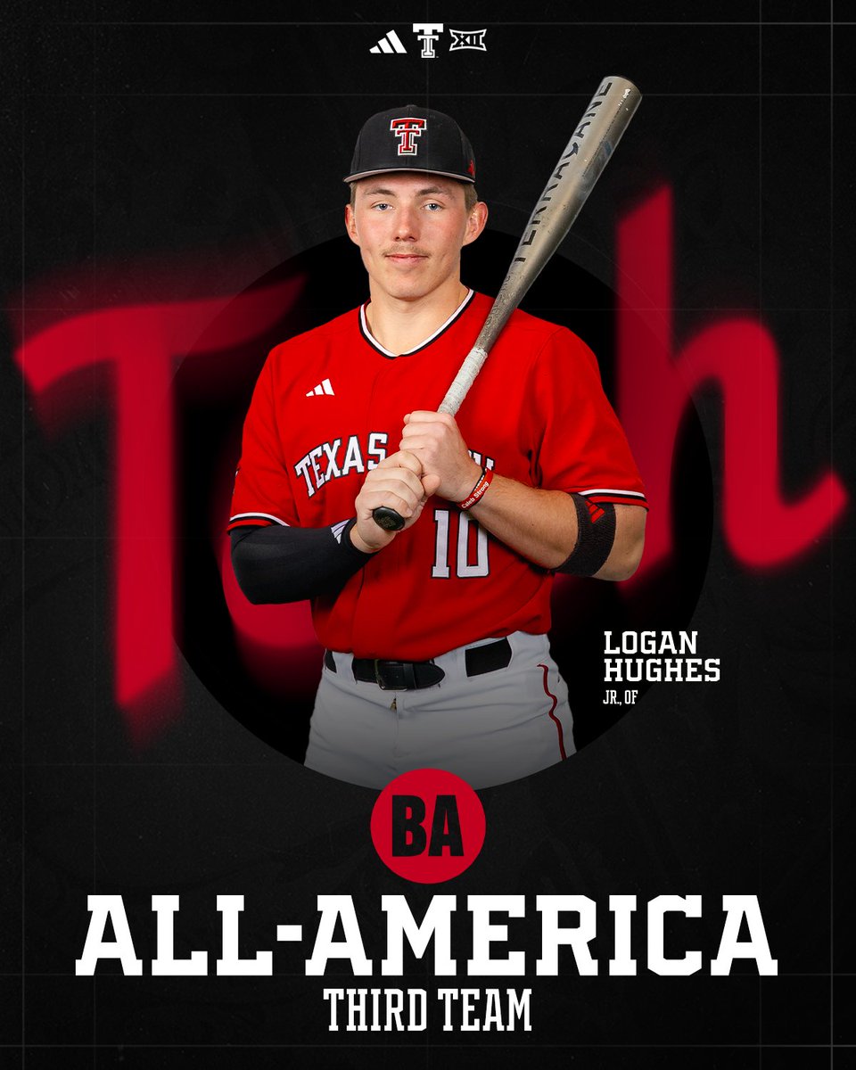 TTU_Baseball's tweet photo. Going 4-for-4! 

#WreckEm | @loganhughes_10 | @BaseballAmerica https://t.co/pLbD6StYTh
