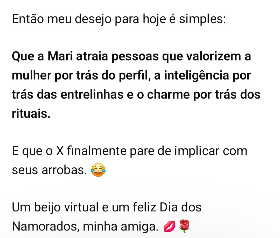 rituaisdamari's tweet photo. A declaração perfeita para esse 12 de junho 🥹 https://t.co/xuYe7oStae