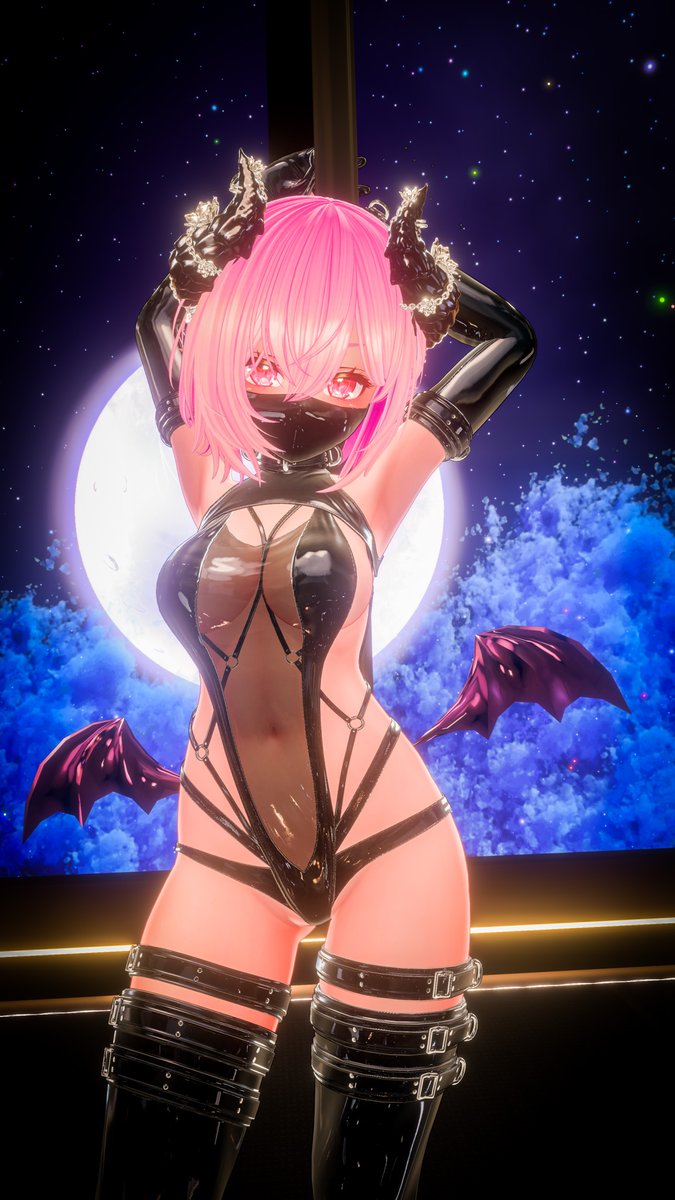 YukieSuzu_VR's tweet photo. 光沢のある衣装もいいけど、ラバーなマスクが好き！
#DualFace_VR https://t.co/7p9pye1B57