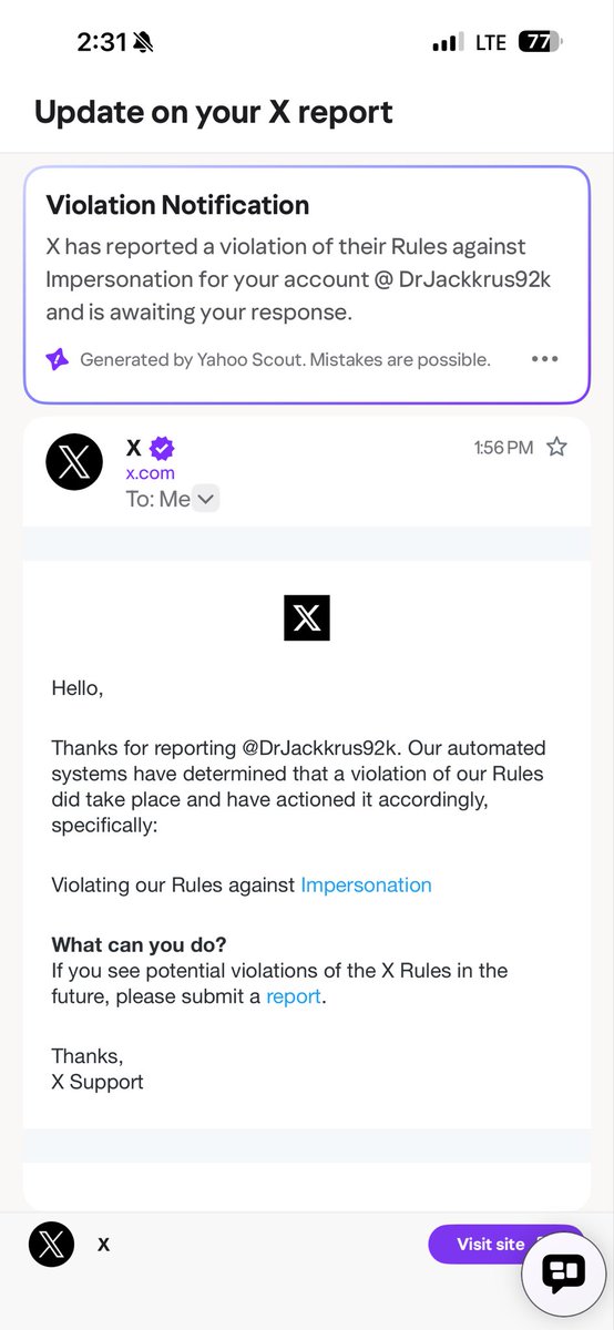joegewe's tweet photo. @DrJackKruse first time I received one of these. Have submitted many reports before https://t.co/ngjozfbXat