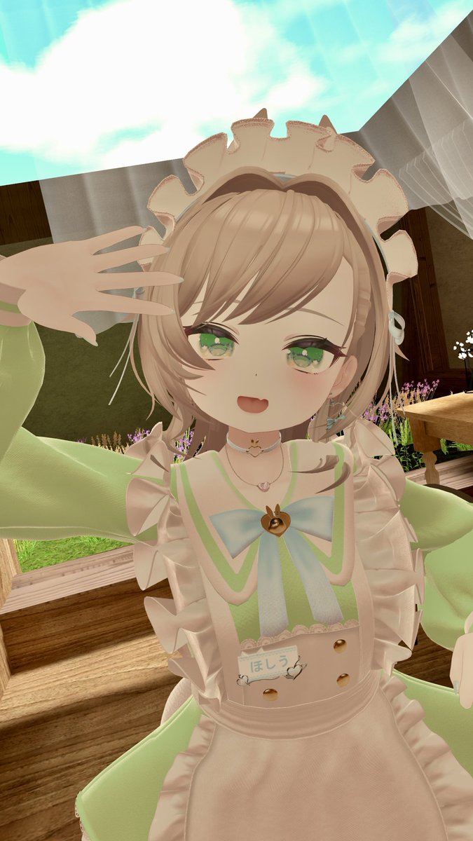 Hoshiu_AMAM's tweet photo. おはよーございます。
今日は真冬ちゃんカフェの営業再開日ですほしうです。
(◦ˉ ˘ ˉ◦)ﾌﾌﾌ…あむあむはあなたを待っている！！

50日目
｢いらっしゃいませ〜！！｣
 #100日後に2周年を迎えるあむあむ
 #真冬3D https://t.co/qNtxATs2II