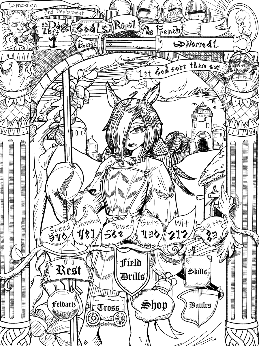 Matt_the_Rain's tweet photo. Training Tencendor  #umamusume #umamusumeprettyderby #fanart #art #UmaOC #Umamusumeart #umamusumefanart #landsknecht https://t.co/0MKpJM8Y1H