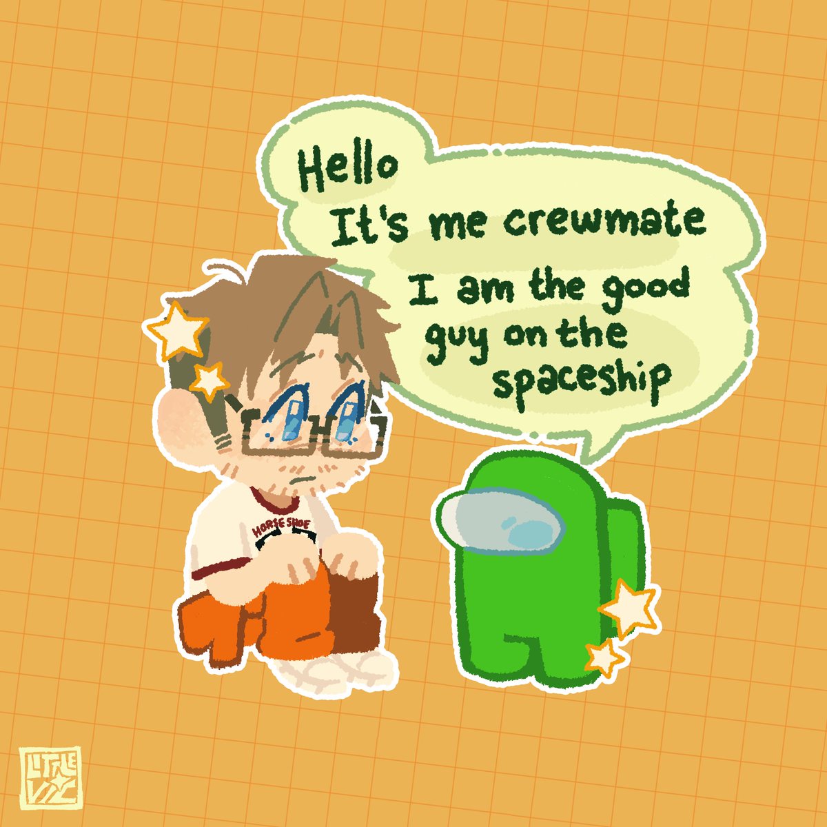 littlestVIC's tweet photo. Hello crewmate #projecthailmary https://t.co/IfDZptcJc7