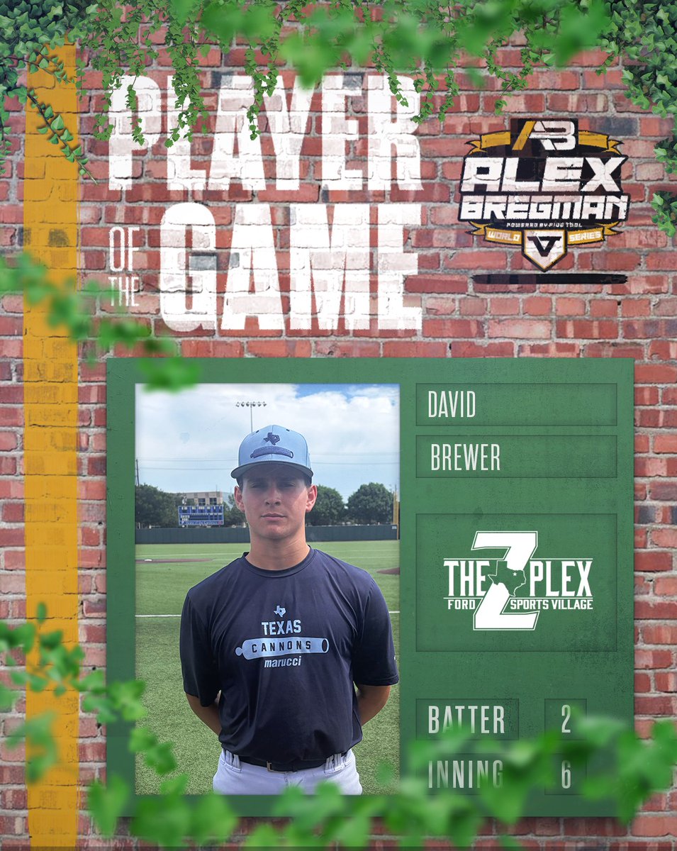 FiveToolTexas's tweet photo. #BregmanWS F: @TexasCannonsBB 2029 Solomon 7, North Texas Longhorns Beck 2
PoG: David Brewer 2-2, RBI, 2R / 1 IP, H, 0R, K, 2 BB https://t.co/dinSs08EwE