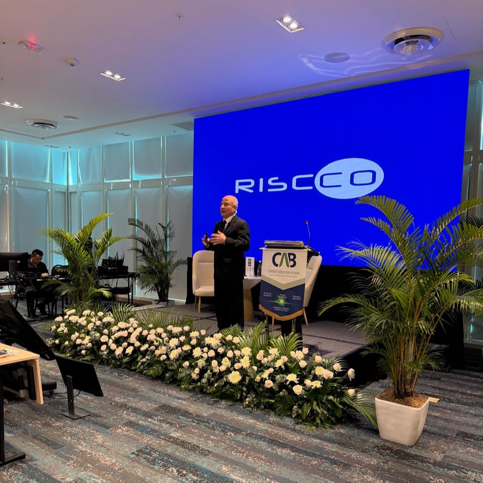 risccoconsult's tweet photo. 🎓 Dr. Modaldo Tuñón, advisor to RISCCO, on stage at the CAB CEO &amp; Director Forum 2026 with "The Human-#AI Balance in Leadership."

His message to Caribbean CEOs: AI drives real efficiency when guided by human judgment and strong governance.

Knowledge that helps the region lead. https://t.co/mXtLXh5JH8