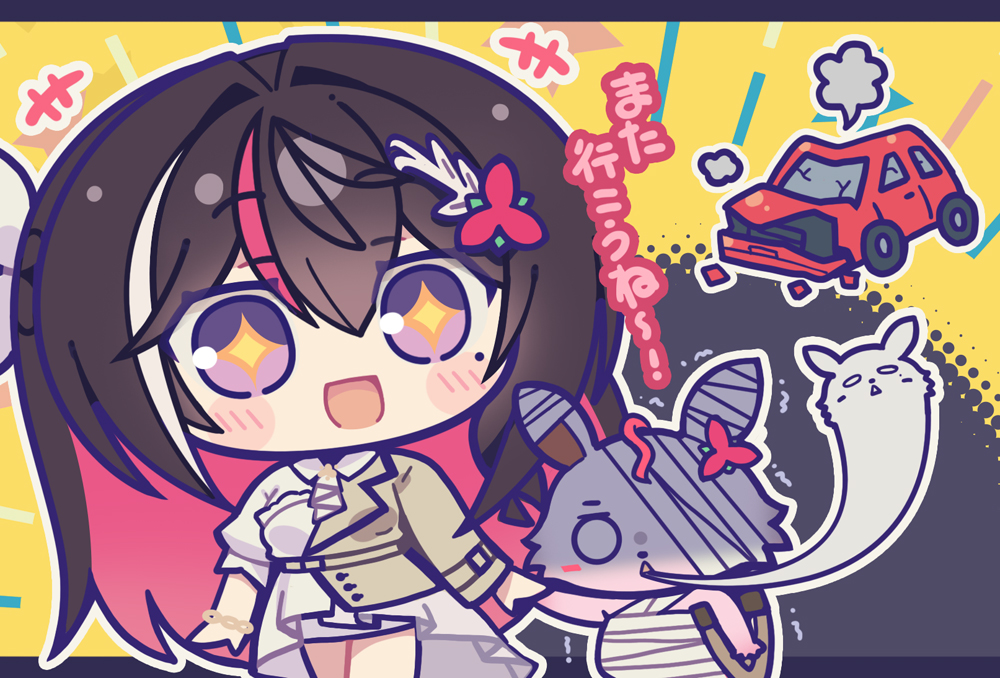 hoshikuzu_yoru's tweet photo. ⚒️「一緒にドライブ楽しかったね～✨！」
#AZKiART #あずきんち https://t.co/8ED6Sbl19y