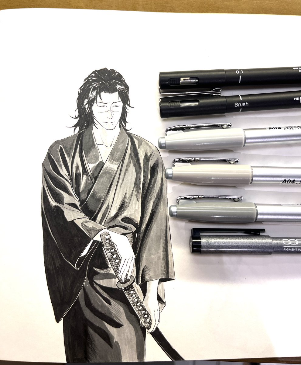 Aki_qiu0828's tweet photo. For him,the katana is always too heavy to draw.

#うみのイルカ 
#海野伊鲁卡 
#UminoIruka https://t.co/XDSSDJ6lql