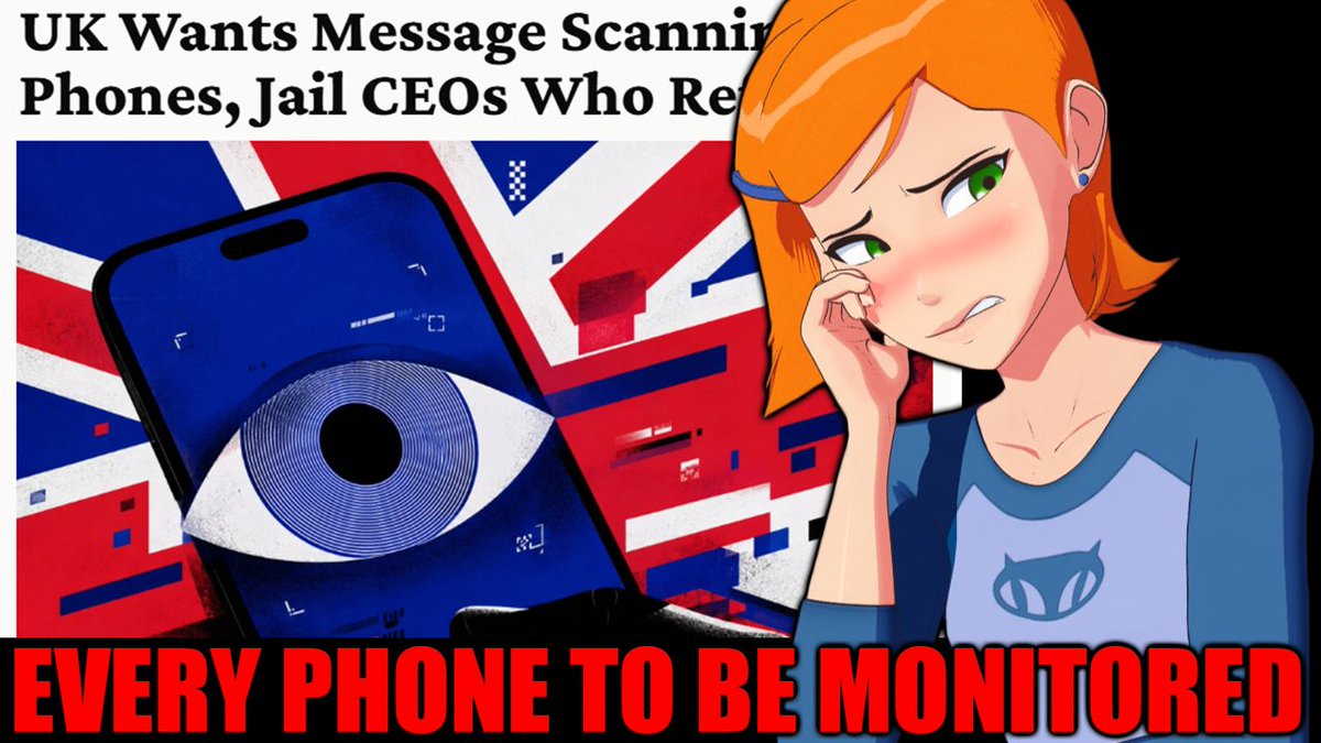ChibiReviews's tweet photo. The UK is drafting a law where every device will be monitored 24 hours a day by scanning your messages, photos, and videos before you even encrypt them. This law is the slippery slope of "Think of the Children" from last year. Every Government wants this. https://t.co/YHYkKBxylx https://t.co/1wr0Re5Aew