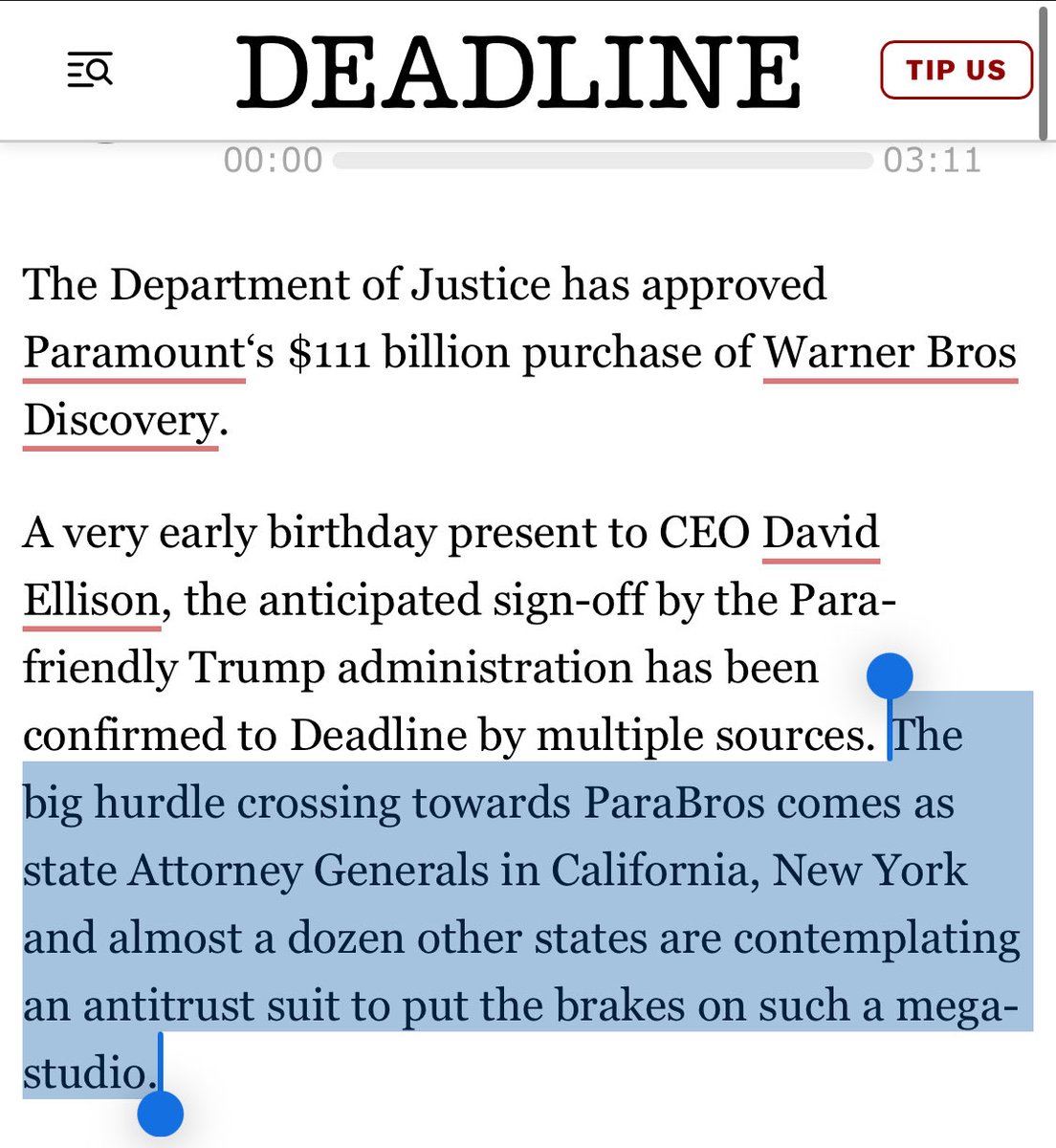 Mantis_Mania's tweet photo. @Ami_Mizuno @AwestruckVox State AGs are only “contemplating” lawsuits at this time, none are actually suing as of now.

This is from deadlines article from today https://t.co/LrwTjbjzdE