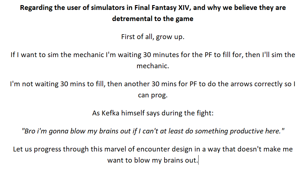 ToniNottford's tweet photo. Regarding the use of French organizations in Final Fantasy XIV, and why I believe they are detrimental to the game. https://t.co/Dn0yau97us