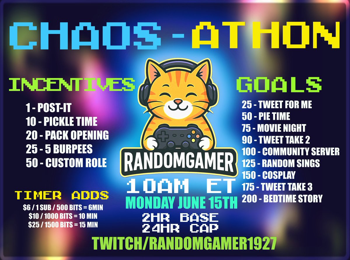 RandomGamer1927's tweet photo. Just Another Day of me showing everyone I have no clue what I am Doing! Come say Hi if you can! https://t.co/a0xosA7APZ
#stream #gaming #chaos #keys #gamewithme https://t.co/F0sCfe0DwX