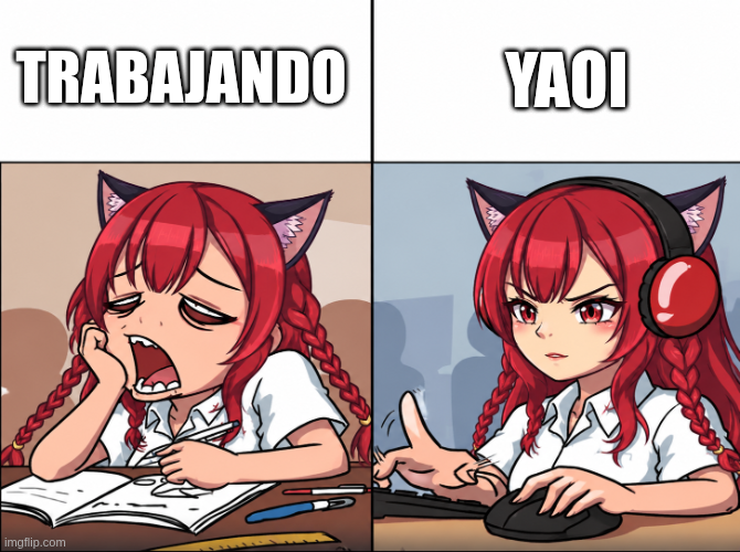 AkiYuStudio's tweet photo. Que rik- .. digo nooo yo prefiero la chamba!  >.< 

#AkiYuMomos #Vtuber https://t.co/Kkdj1LQTK4