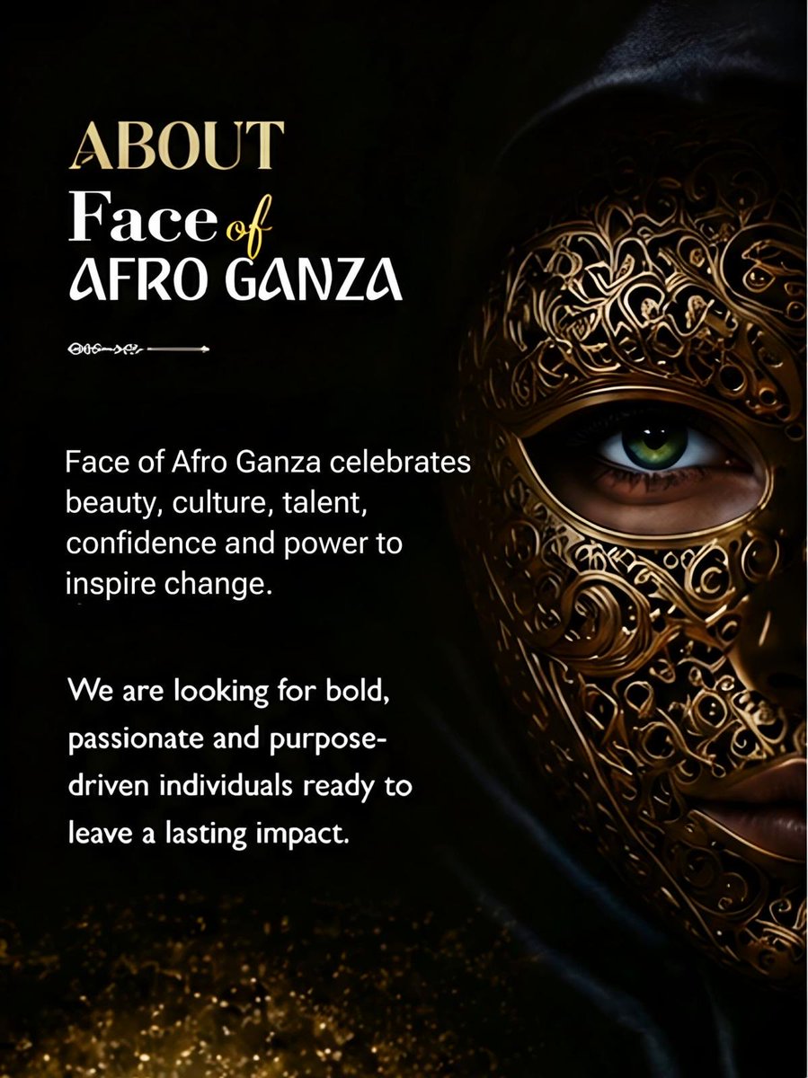 AfroGanza's tweet photo. 🎊Call for Applications🎊
Afro Ganza is now accepting applications for the Face of Afro Ganza campaign.

Application form: https://t.co/lk6SoDpkMq

#FaceOfAfroGanza #AfroGanza #CallForApplications #AfricanExcellence #ApplyNow https://t.co/KoxfuQwjDg