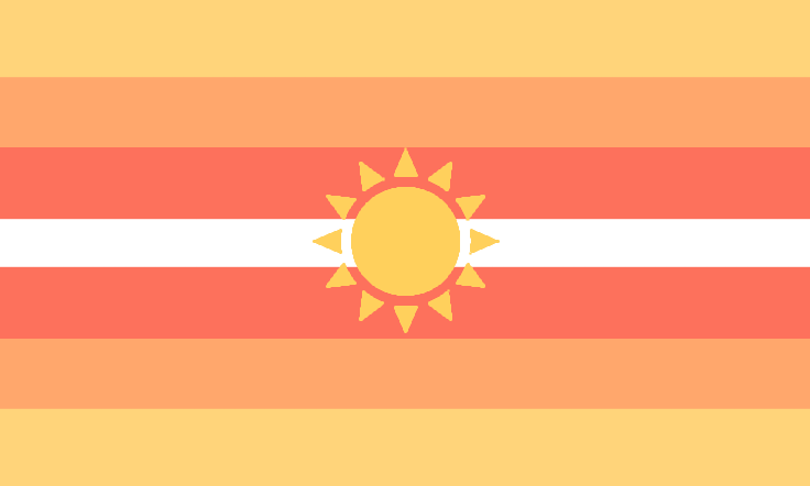 4IGNIHYDE's tweet photo. Boss made a bi sun flag ! How do we feel https://t.co/CzWxKsucHG
