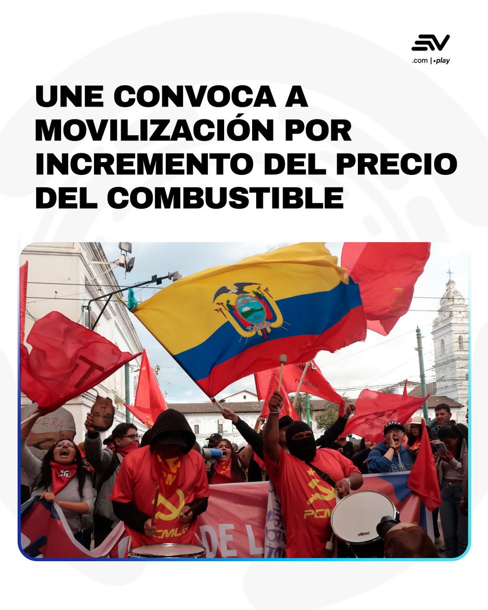 EcuavisaInforma's tweet photo. 🔴 La Unión Nacional de Educadores (UNE) anunció una movilización por el incremento del precio de los combustibles en #Ecuador. ▶️ https://t.co/b2N0aJqIzl https://t.co/jT9fMtjf15
