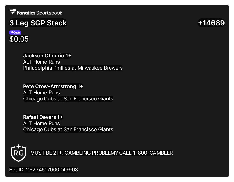 mxdden_gxd's tweet photo. A friend shared a bet with you on Fanatics Sportsbook. Tap the link to view and copy their bet. Don't forget, you earn FanCash on your bets. New to Fanatics? Claim your welcome bonus. Must be 21+. Terms apply.
https://t.co/zPkqLefW5y https://t.co/H4MnlH6krA