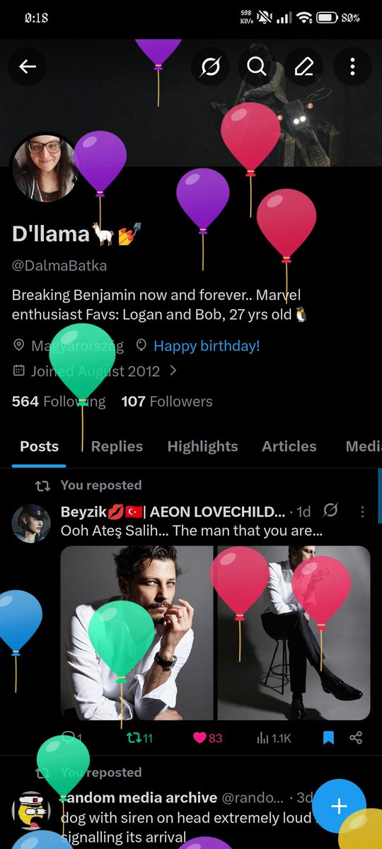 DalmaBatka's tweet photo. Welp! It's officially balloon day y'all.. https://t.co/L9ktyX4Xpe
