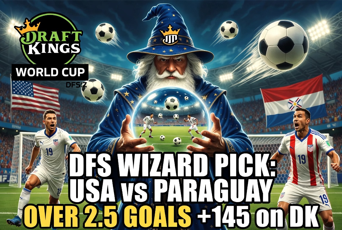 DFSWizzard's tweet photo. Tail me tonight on my top #WorldCup total play.

 USA vs. Paraguay Over 2.5 https://t.co/TvJM7Cg5Z3