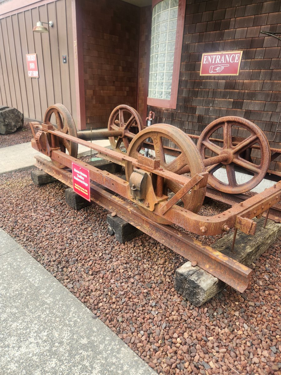 NWCMuseum's tweet photo. Take a look at our undercarriage of a horse-drawn trolley! Want to learn more? Come Get Carried Away! We are open daily 10-4! https://t.co/Nk0ksyprdh