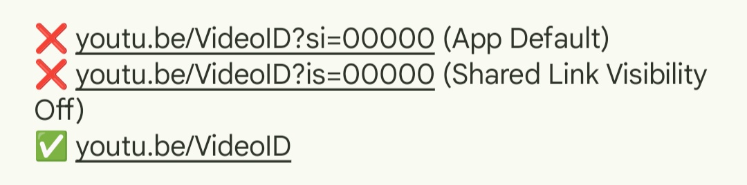 LooseSeal_1's tweet photo. @KellytoyDK Just remove the "?si=/?is=" fields entirely. Google can still track who's sharing links and following them even if that setting is off. https://t.co/lXAloPKpc4