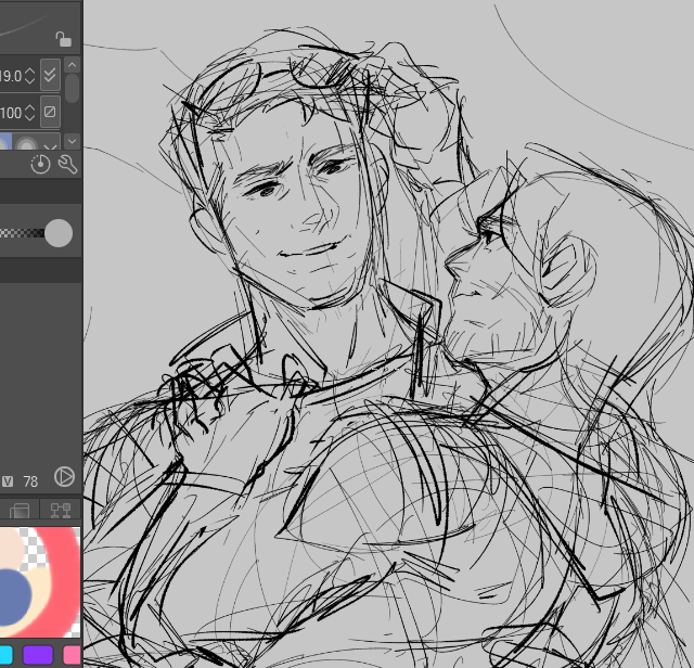 dastryz's tweet photo. stucky sketch 
i havent drawn steve in so long i forgor how i usually draw him ahaha https://t.co/2xeYpZtCPO