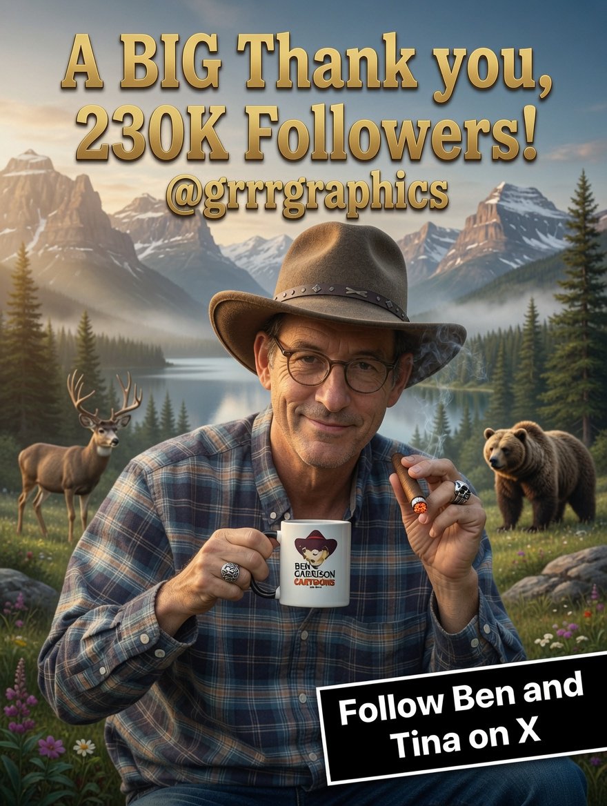 GrrrGraphics's tweet photo. Just wanna give all our GrrrGraphics followers a big thumbs up and a shout out tonight! 👍🤠
Thank you for following @GrrrGraphics https://t.co/rbEVQlne8Z