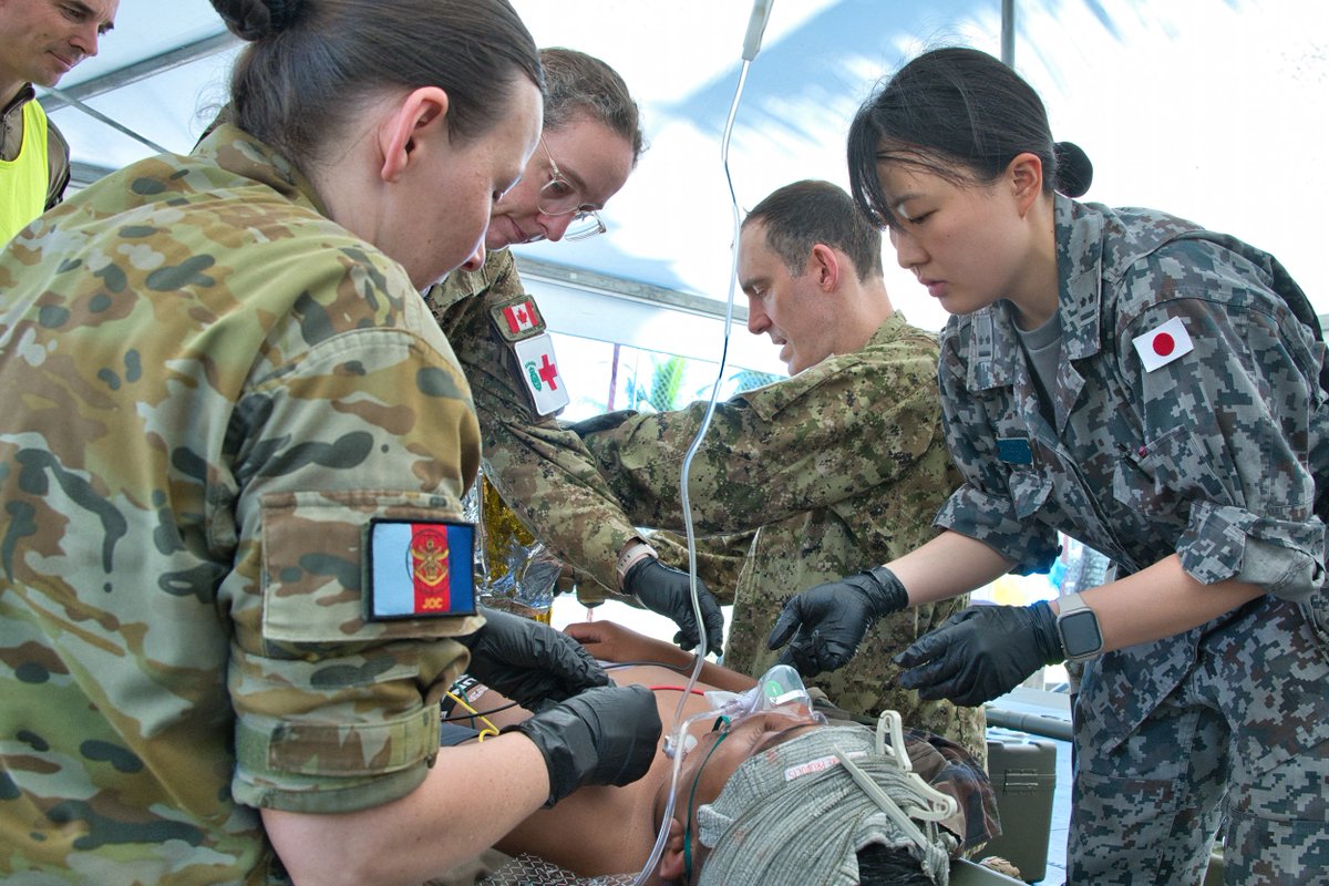 Jsdf Training The photos show the closing ceremony of #MARARA26 medical training. The ...