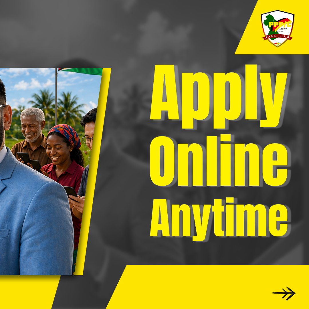 PPPCFansClub's tweet photo. 🇬🇾 The PPP/C Government has introduced an online tint waiver system, making applications faster, easier, and more convenient for citizens. Modern, citizen-first governance in action.
A Promise Made. A Promise Delivered.
#Guyana #DigitalGovernment #PPPC #OneGuyana https://t.co/vOe8EBLye7