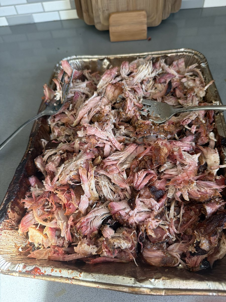 BurghBreakdown's tweet photo. Pork butt went down on the smoker!! https://t.co/GKjZcSklkp