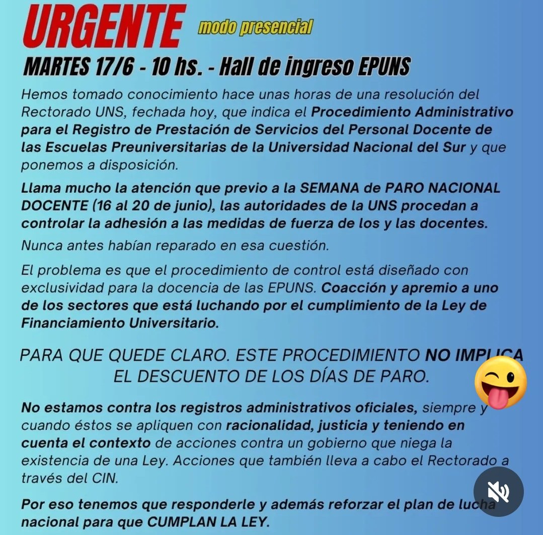 leonardovalente's tweet photo. Felicitaciones a los directivos de la UNS por esta decisión trascendental, primer paso hacia el cumplimiento de la ley laboral y sobre todo la esencialidad de clases hasta el nivel secundario
No permitamos que un grupo de marginales destruyan nuestras escuelas.
Paren con la suya. https://t.co/5R0tDDJVbK