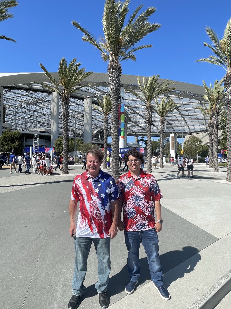 JaggedMark's tweet photo. Hell, yeah my son and I are at the USA’s first 2026 World Cup Game. https://t.co/LI3WvOGmc6