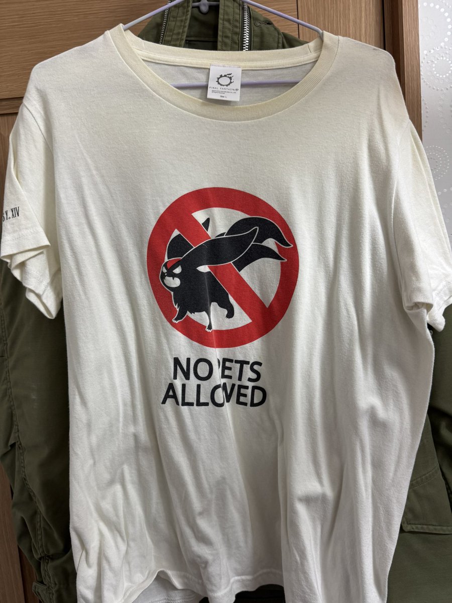 SkeltonLair's tweet photo. クローゼットの奥から、ここ数年で14ちゃん始めた人にはわからんTシャツが発掘された
襟元の黄ばみとれるんか？これ https://t.co/NRGCkO5Hgm
