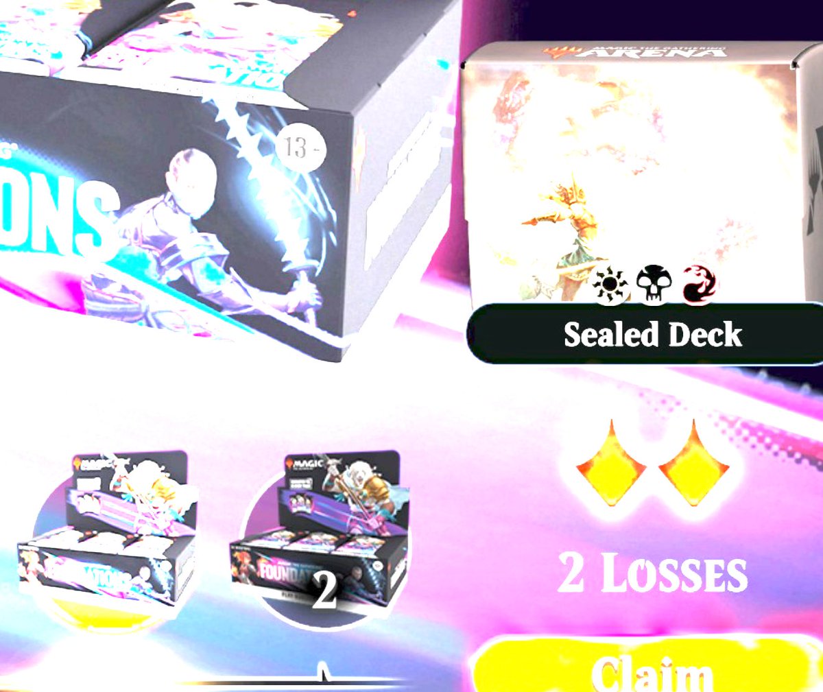 berserkci's tweet photo. Won 1x Foundation Booster Box in #ArenaDirect😎 #MTGA https://t.co/yjOjcXNupn