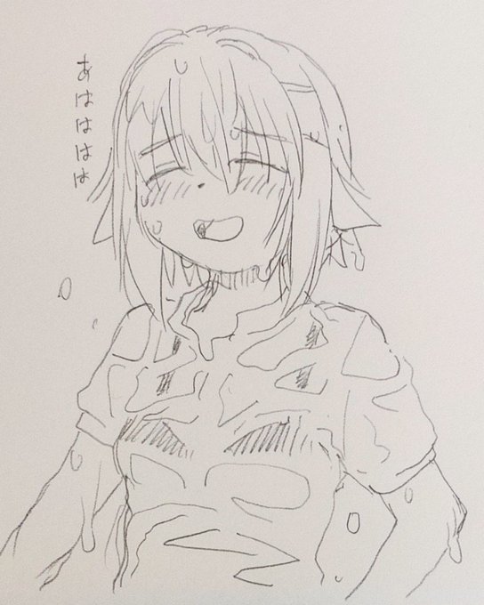 朝イチらくがき幸子 あまりの豪雨に面白くなっちゃった 昨日の自分はこんな感じでした