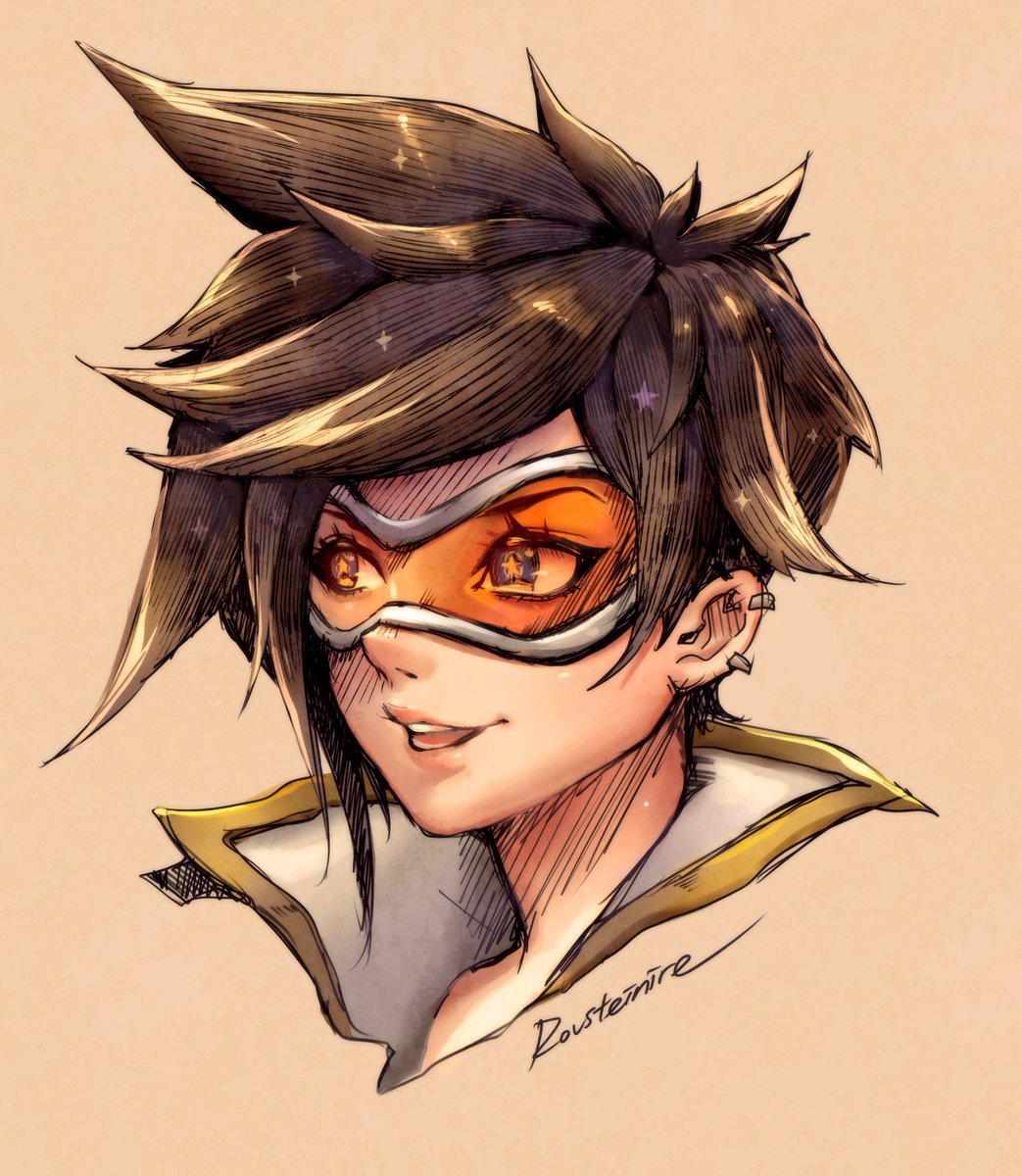 Rousteinire's tweet photo. @PlayOverwatch I pay mostly Ana, Mizuki and Baptiste these days but my favorite is definitely Tracer, Zarya and Dva. #OverwatchFanArt https://t.co/f0fhOl4f7t