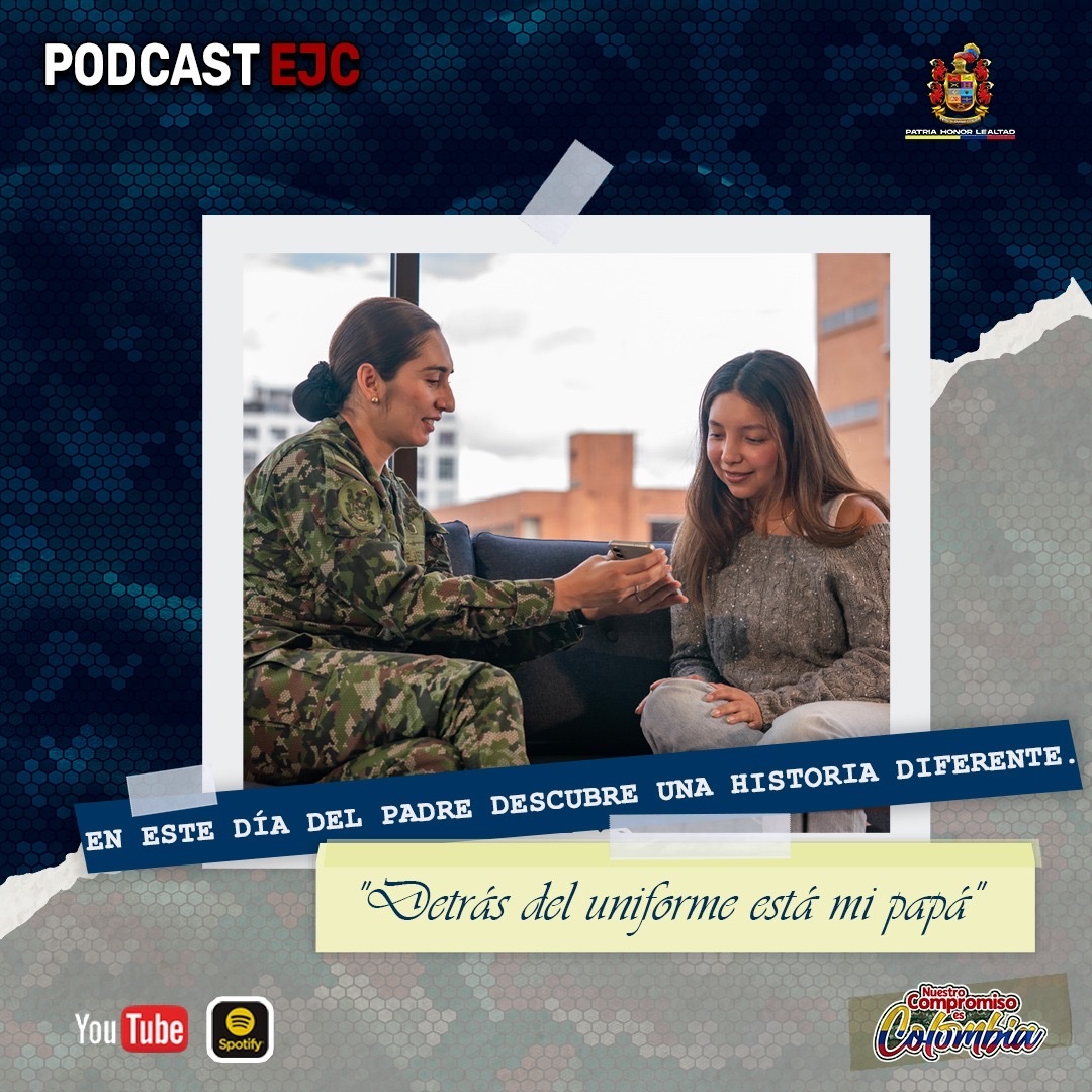 COL_EJERCITO's tweet photo. Detrás de cada militar hay una familia que comparte sus sacrificios, sus sueños y su amor por Colombia.

En este especial del Día del Padre, conozca una historia conmovedora sobre cómo es crecer al lado de un padre que ha dedicado su vida al servicio de la patria.

📅 Estreno: Sábado 13 de junio
🕑 2:00 p. m.

🔔 Active el recordatorio y acompáñenos en este homenaje a todos los padres militares de Colombia.

👉 https://t.co/sBpi5A437f