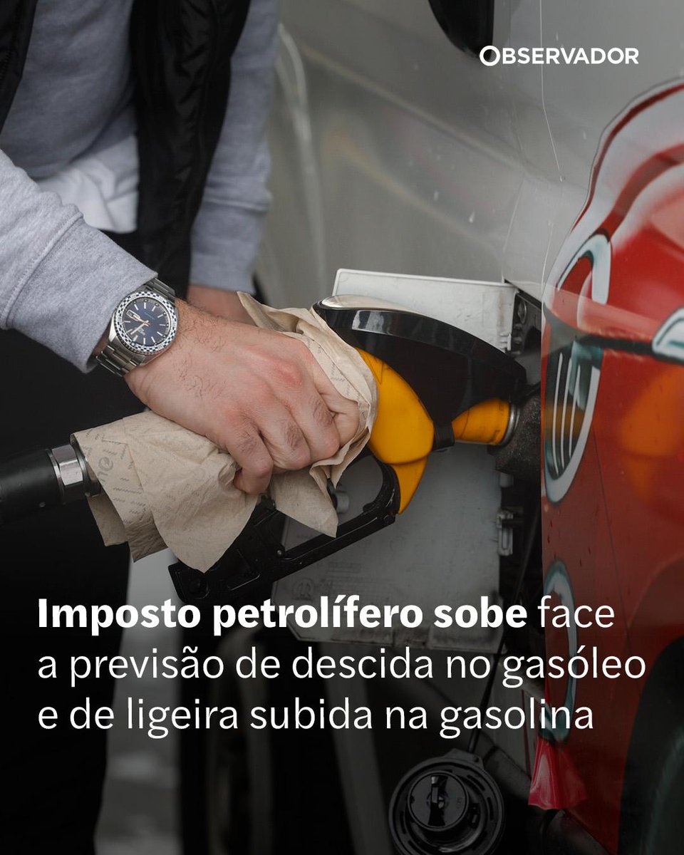 observadorpt's tweet photo. Imposto sobre os produtos petrolíferos (ISP) vai subir 0,8 cêntimos por litro no gasóleo, para o qual se espera uma baixa do preço de 3,5 a 4,5 cêntimos por litro. ISP da gasolina com subida residual.

#ISP #Impostos #Combustível https://t.co/TQUM4xR7C9