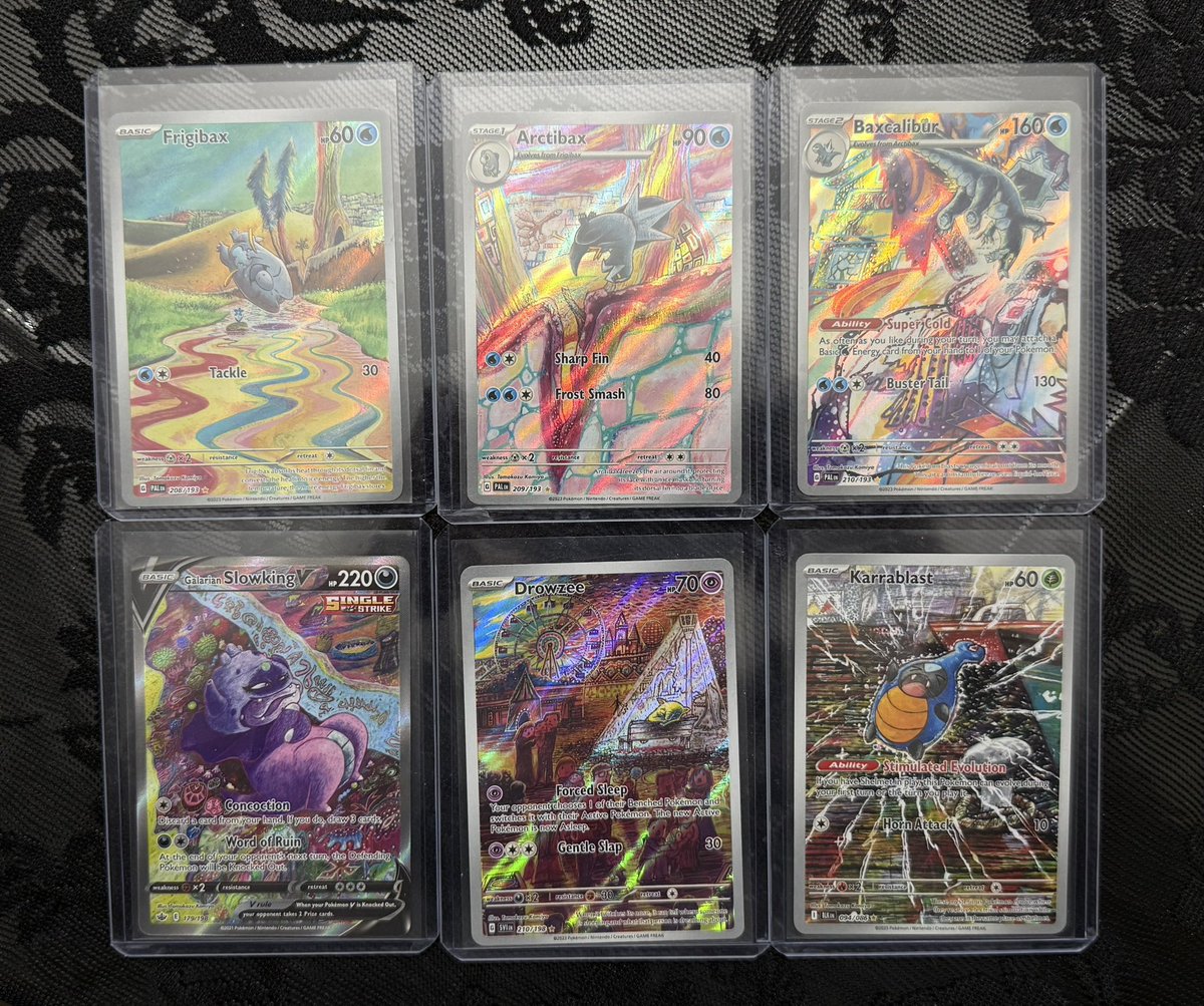 OBEY_Me69's tweet photo. Looking to sell as a lot, dm for more pics 

Asking $260shipped BMWT

@CardboardBanger @BUYSELLTRADETCG https://t.co/bsWCnlE8yC