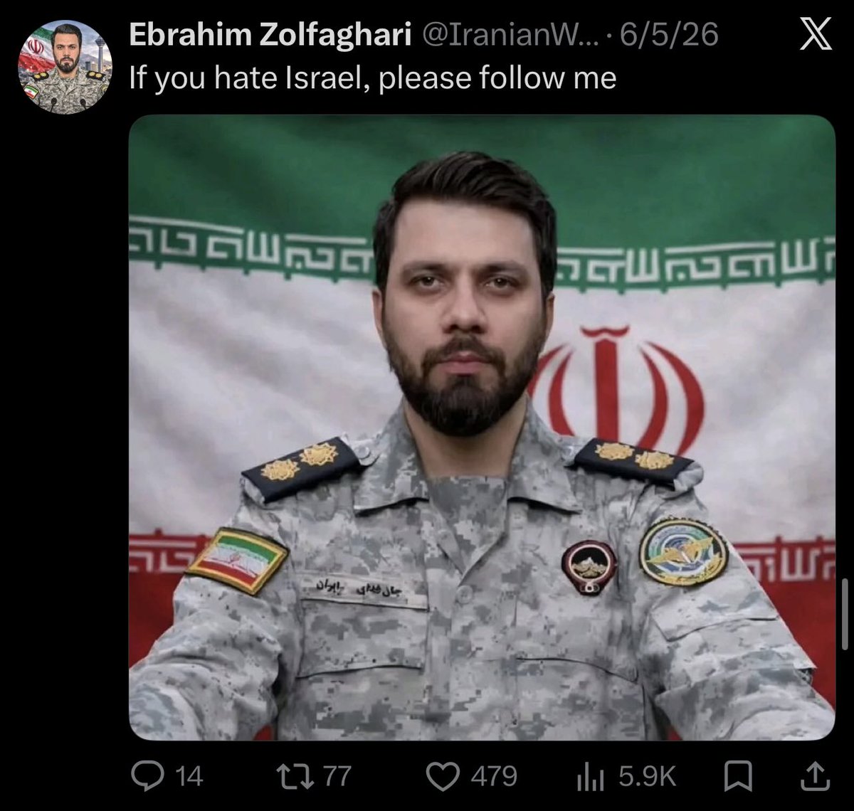 itsmesiren2's tweet photo. سخنگوی قرارگاه خاتم هستن: https://t.co/cXrJvjBA27